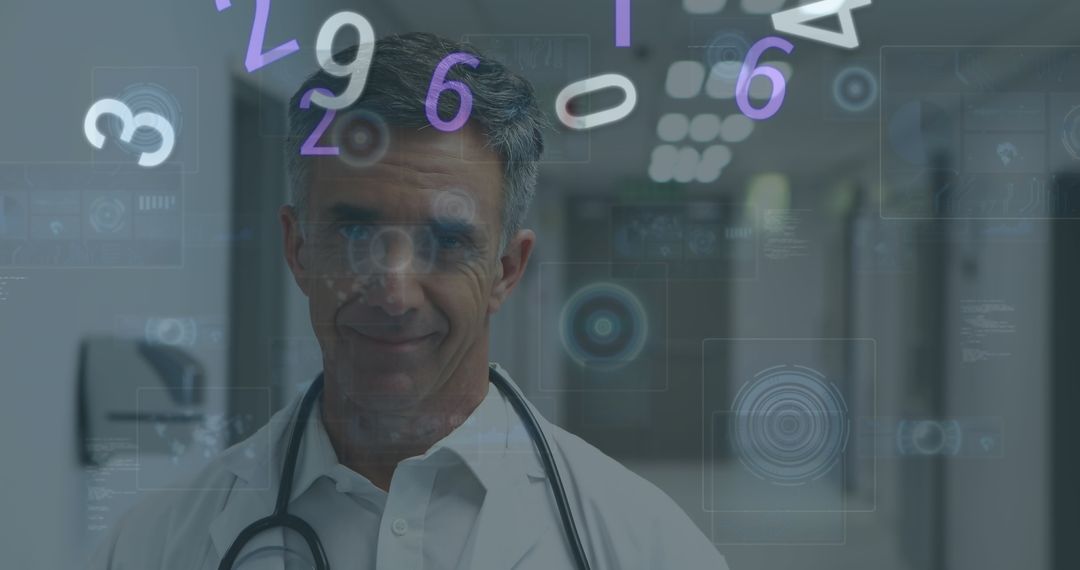 Doctor Integrating Digital Analytics in Medical Environment