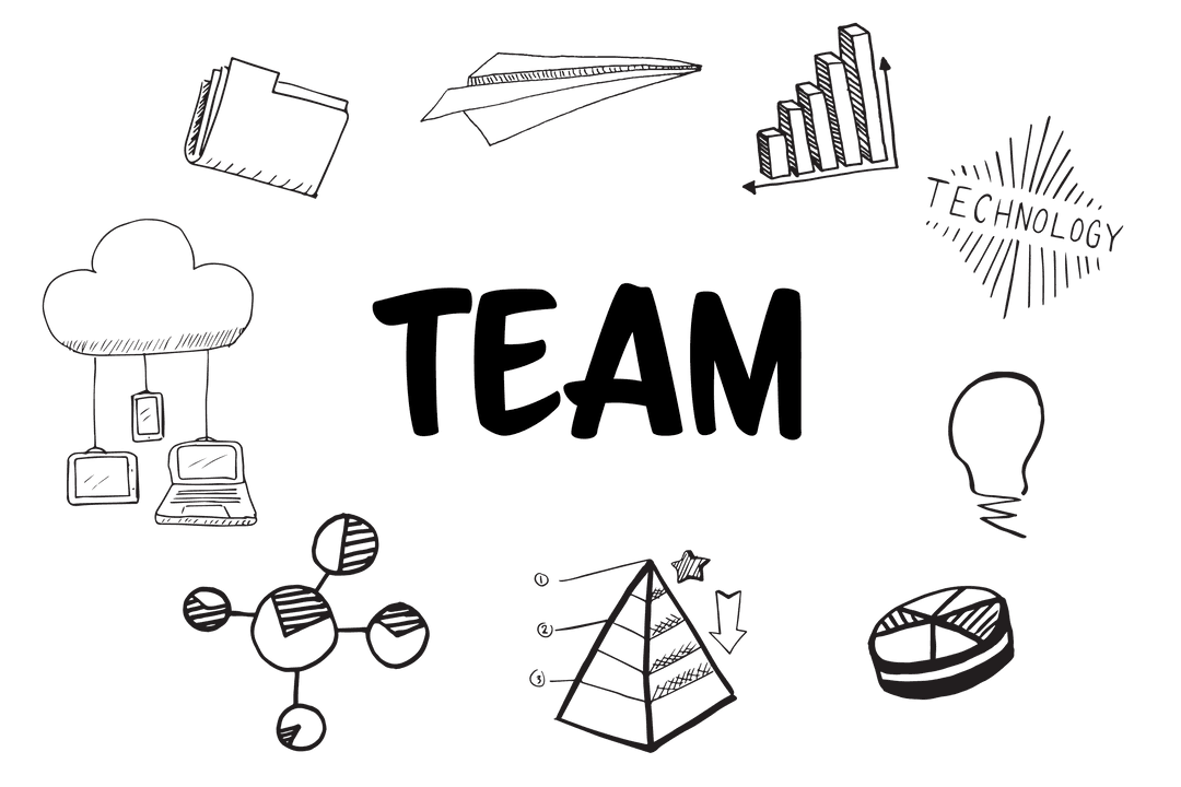 Transparent Vector Teamwork Concept with Graphs and Charts - Download Free Stock Images Pikwizard.com