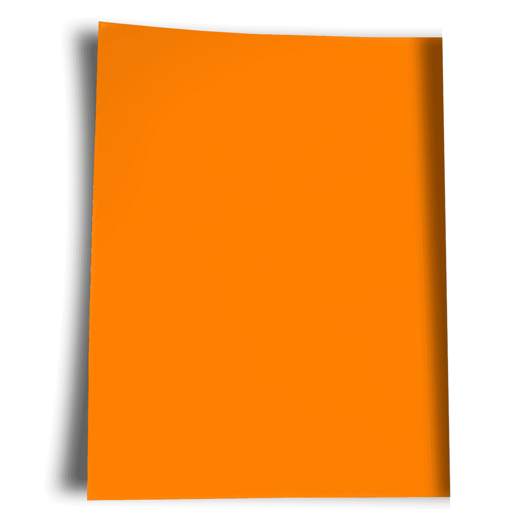 Orange Card on Transparent Background for Design and Mockup Uses