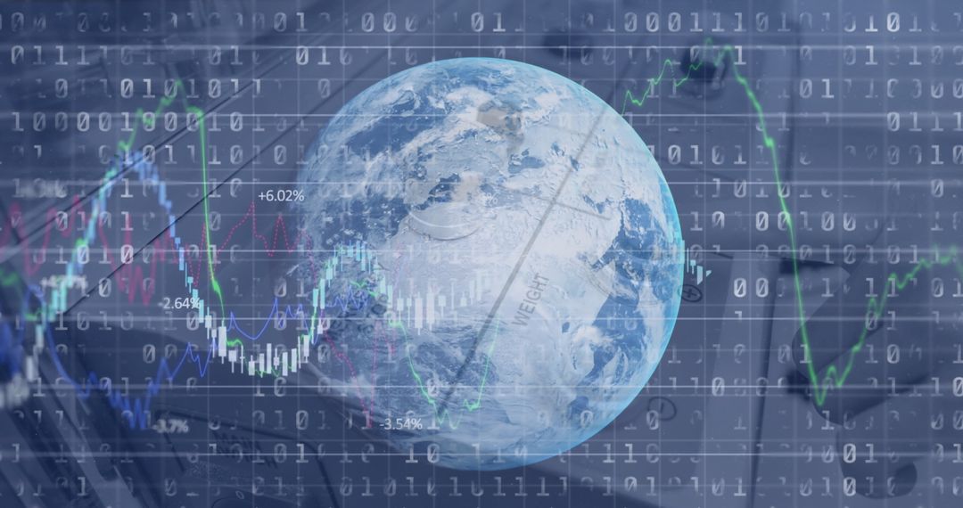 Global Financial Analysis with Digital Interface and Earth