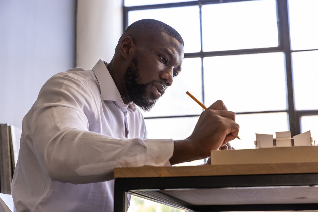 Architectural Design Professional Focused on Scale Model