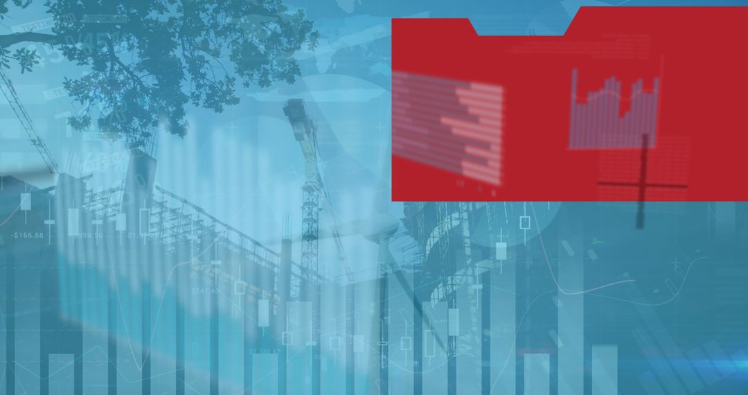 Financial Data Visualization with Urban Construction Elements