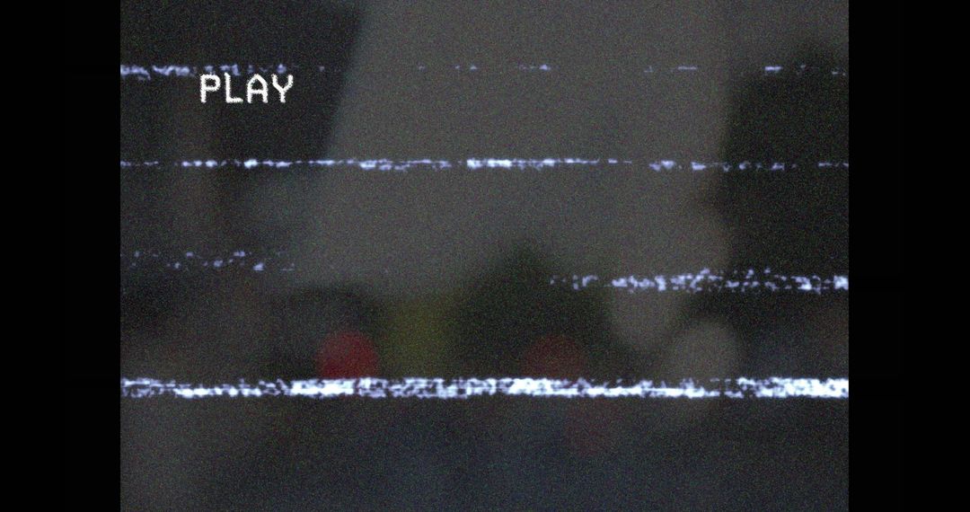 Retro Glitch Static Treating Setting Screen Playback
