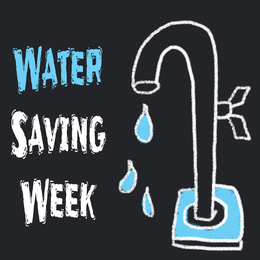 Chalk Art Faucet Promoting Water Conservation