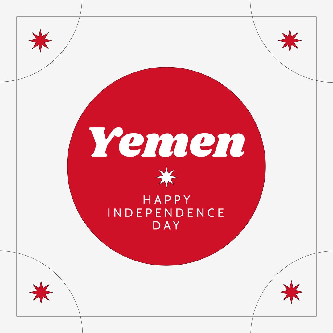 Yemen Independence Day Celebration Graphic Design