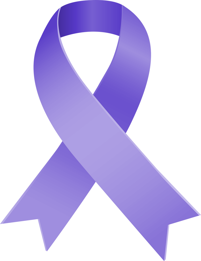 Purple Cancer Awareness Ribbon Illustration on Transparent Background - Download Free Stock Images Pikwizard.com