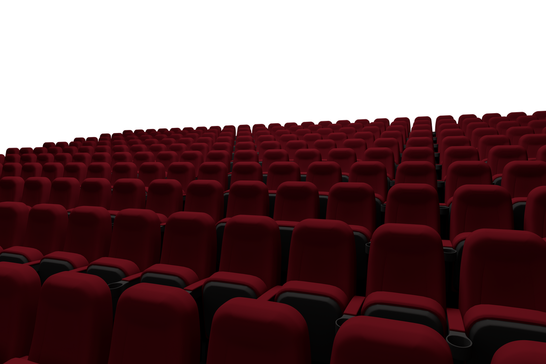 Transparent Image of Red Cinema Seats with Blank Background - Download Free Stock Images Pikwizard.com