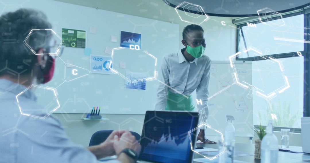 Team Collaboration on Scientific Research with Digital Interface Overlay