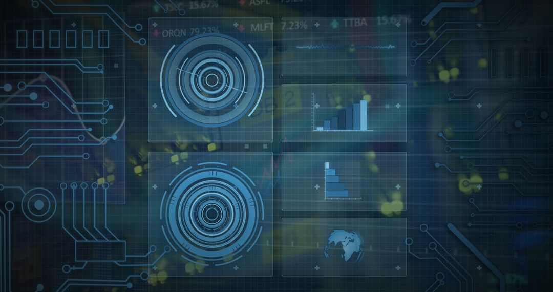 Digital Interface and Data Processing with Advanced Computing Technology - Free Images, Stock Photos and Pictures on Pikwizard.com