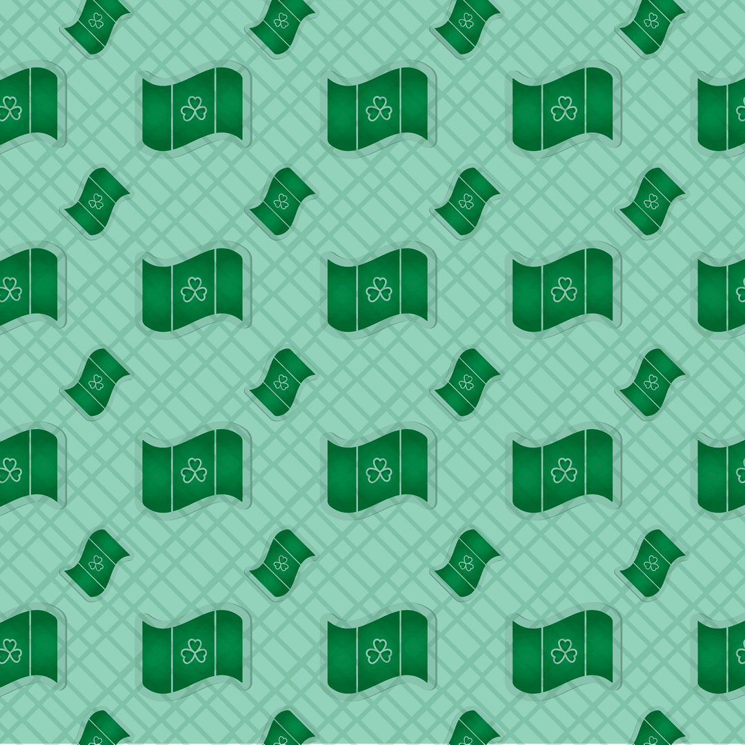 Clover and Wave Green Pattern on Transparent Background Vector - Download Free Stock Images Pikwizard.com