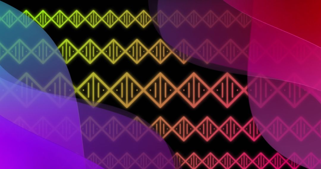 Vibrant Neon Abstract Geometric Patterns