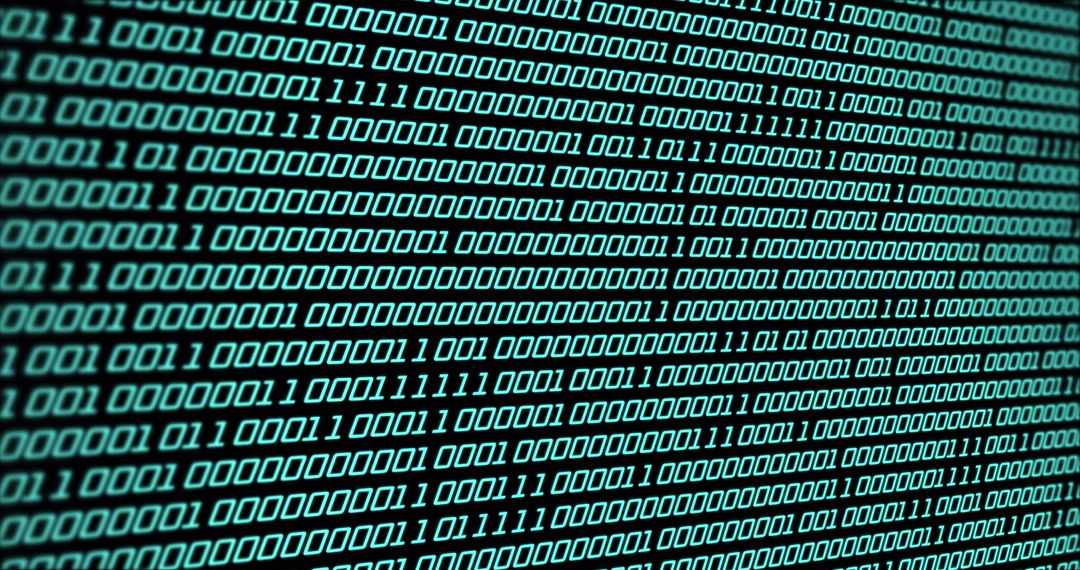 Binary Code Digital Screen Represents Data Processing in Technology - Free Images, Stock Photos and Pictures on Pikwizard.com
