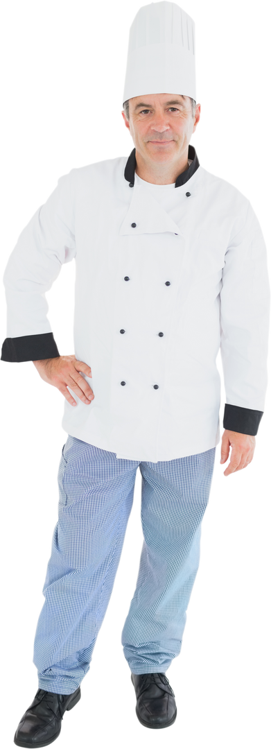 Professional Chef in Full Attire on Transparent Background - Download Free Stock Images Pikwizard.com