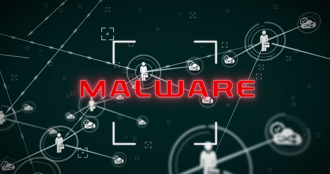 Cybersecurity Threat with Malware Warning on Digital Network