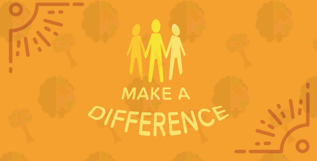 Motivational Transparent Make a Difference Text with Figures