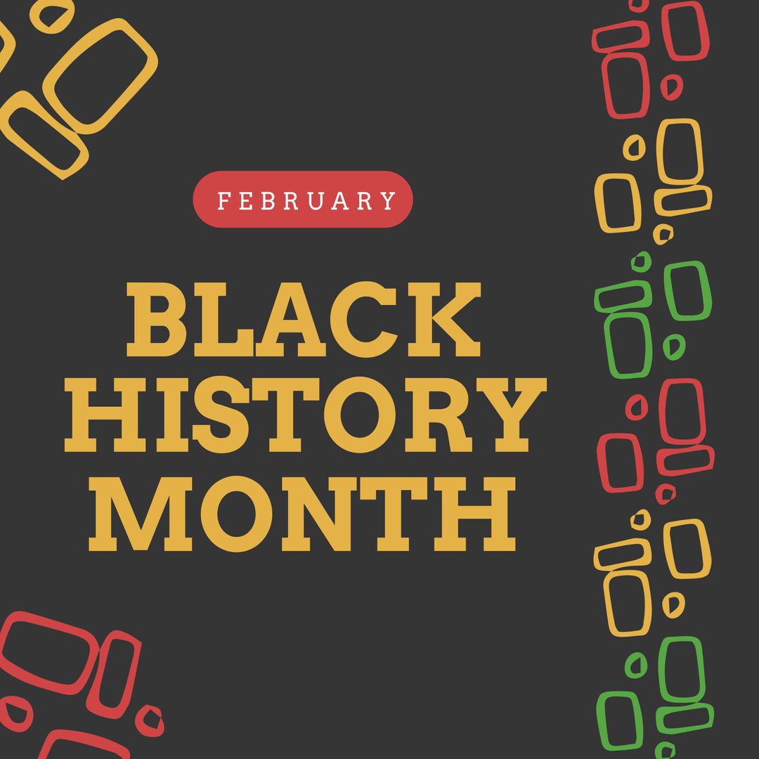 Black History Month Creative Geometric Poster Design