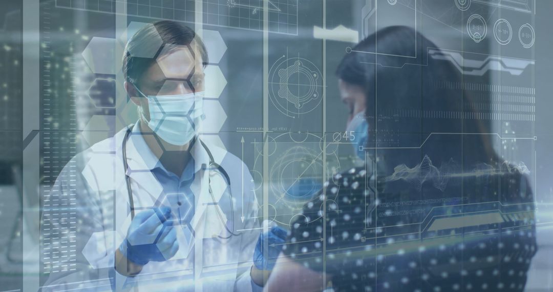 Doctor Preparing Syringe in High-Tech Medical Environment