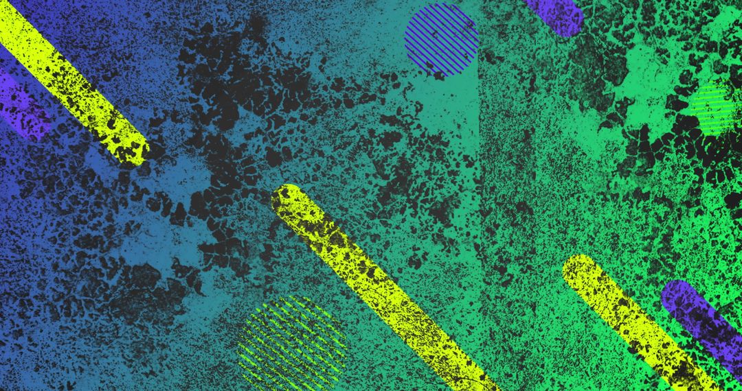 Abstract Geometric Pattern with Splash Effects