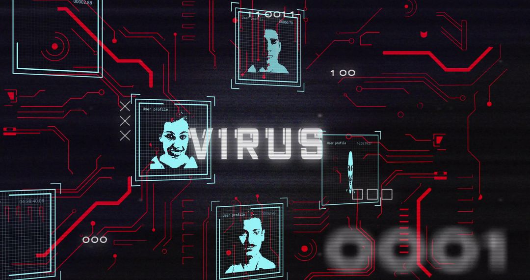 Digital Virus Infiltration with Network Data and People Icons