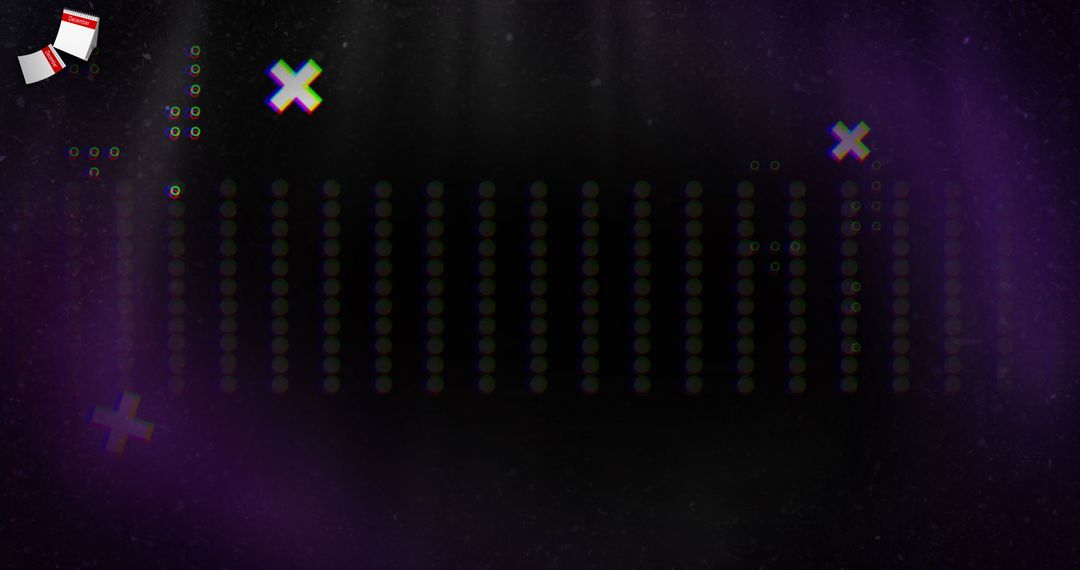 Dynamic Geometric Shapes on Vibrant Digital Background