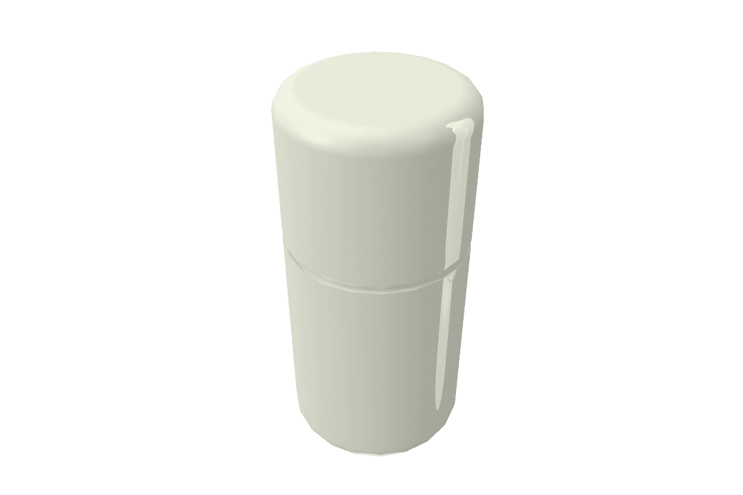 Digital Transparent Cosmetic Bottle Simple Isolated Design