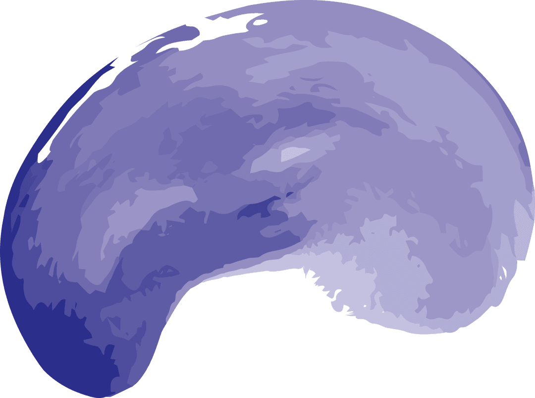 Transparent Blue Gradient Stain Abstract Art