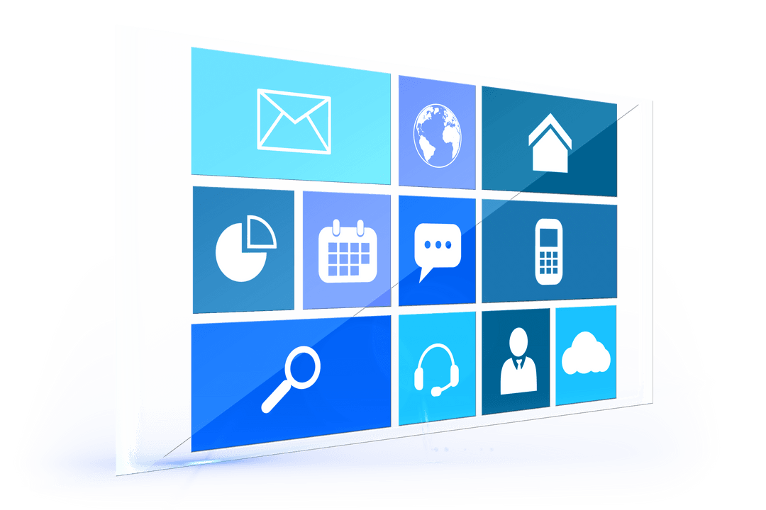 Transparent Digital Communication Symbols on Virtual Grid
