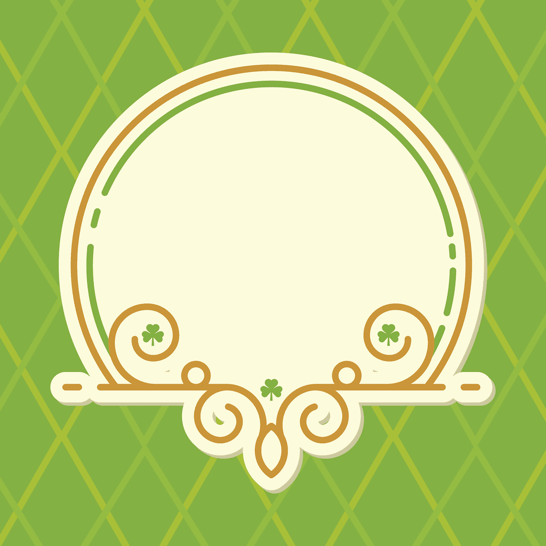 ornate circular frame with green pattern on transparent background - Download Free Stock Images Pikwizard.com