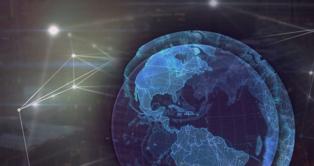 Global Data Connections in Futuristic Warehouse Concept