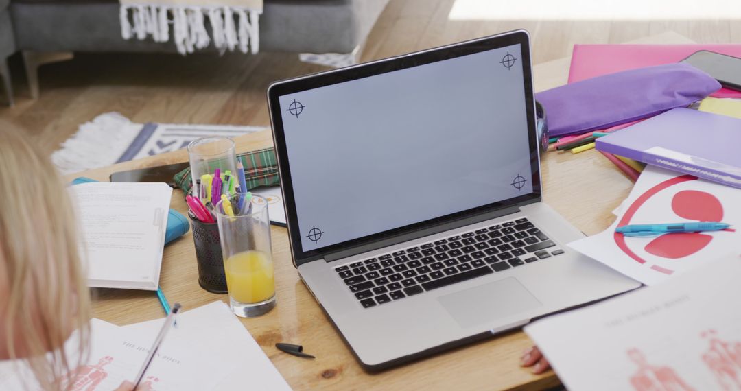 Teenagers Collaborating on Homework at Home