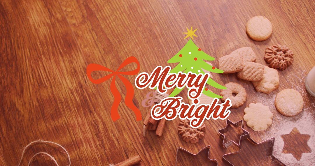 Festive Christmas Cookies with Warm Greeting