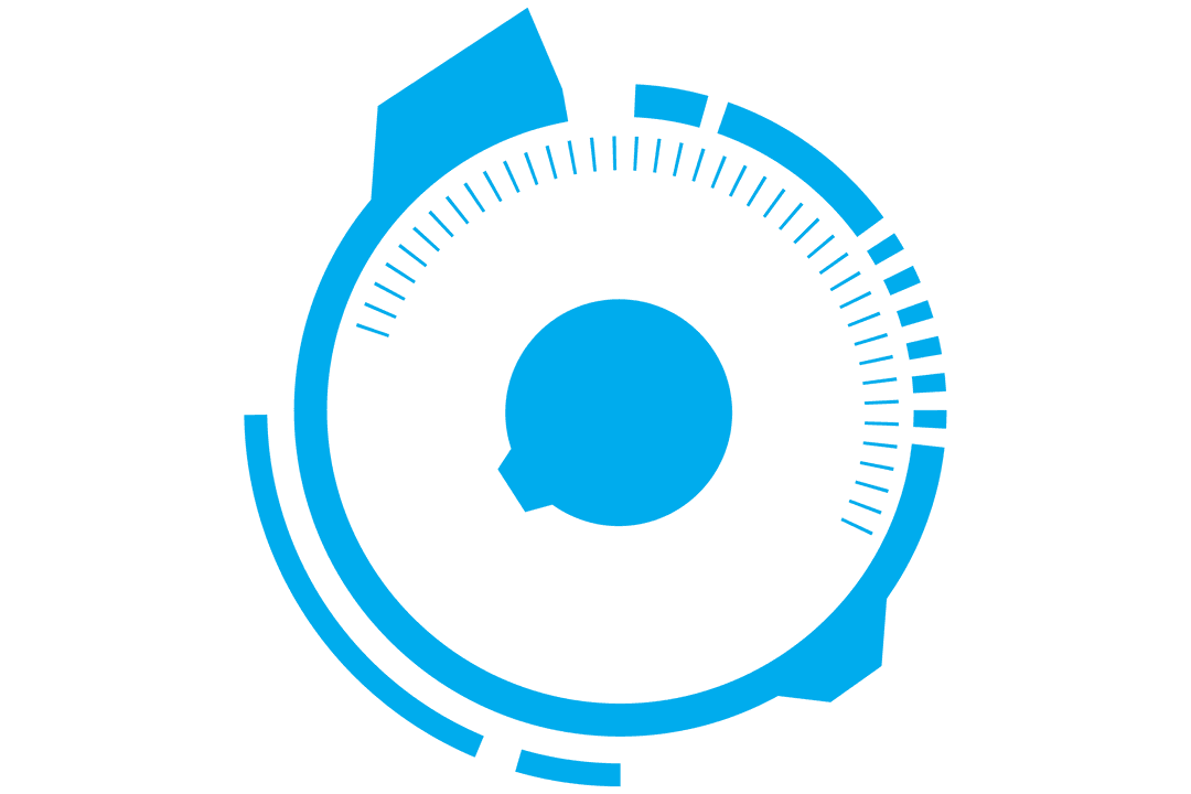 Digital Blue Scanning Scope on Transparent Background