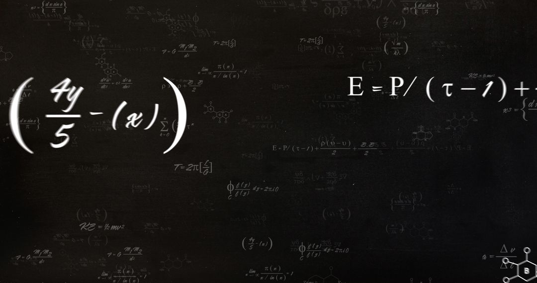 Complex Mathematical Equations Insolving Science Concepts