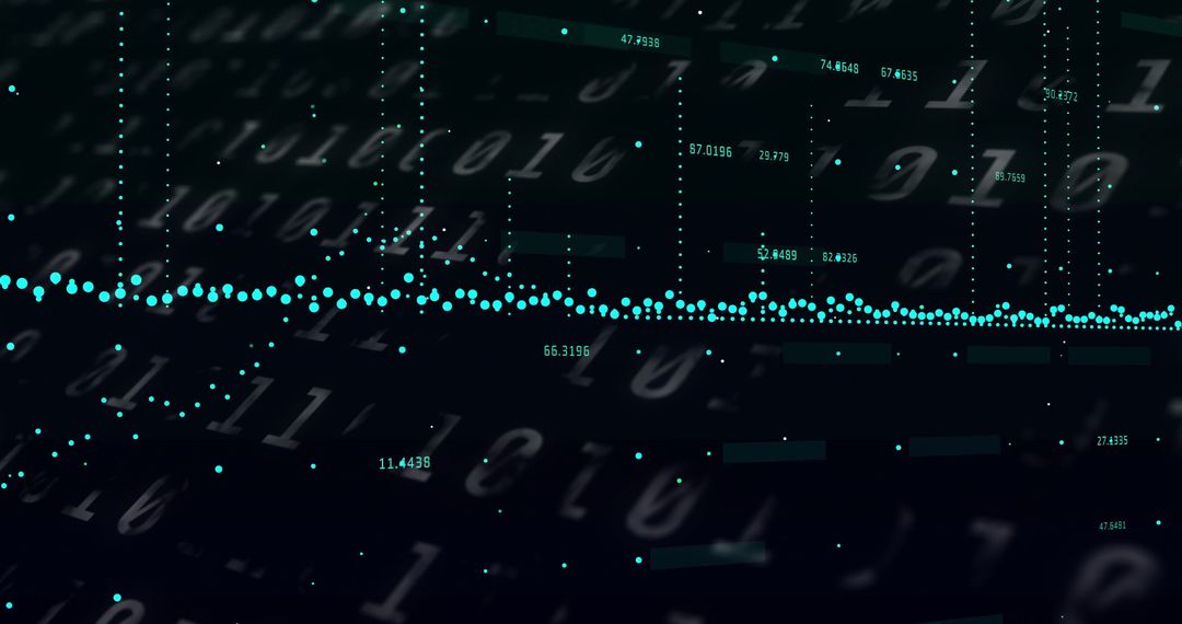 futuristic binary code and financial data visualization - Free Images, Stock Photos and Pictures on Pikwizard.com