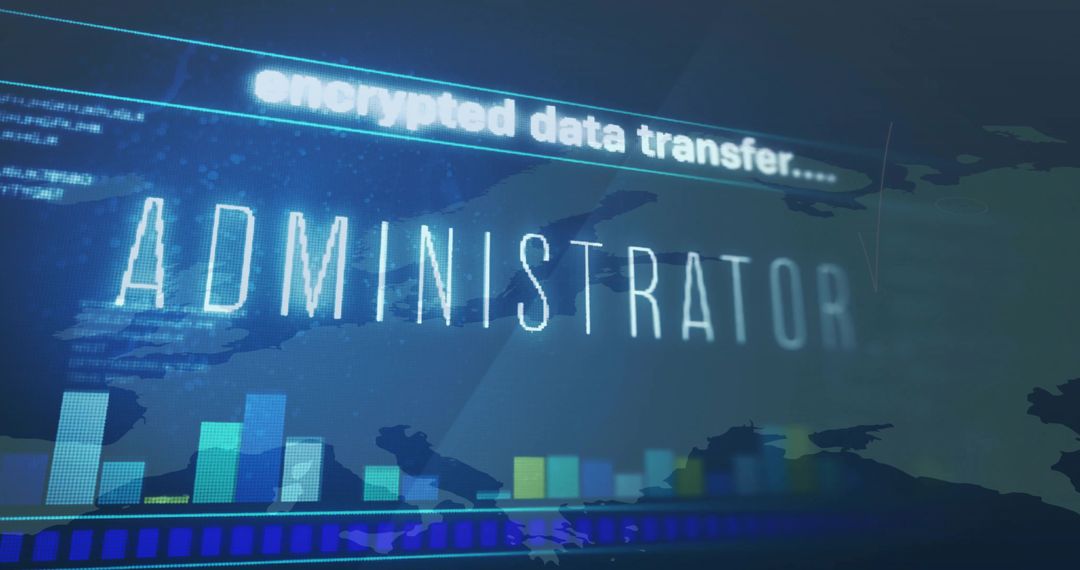 Cybersecurity Administrator Interface with Data Transfer Overlay