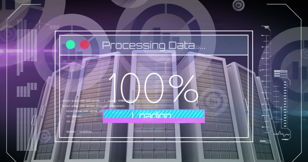 Digital Interface with Data Processing Overlapping Server Room