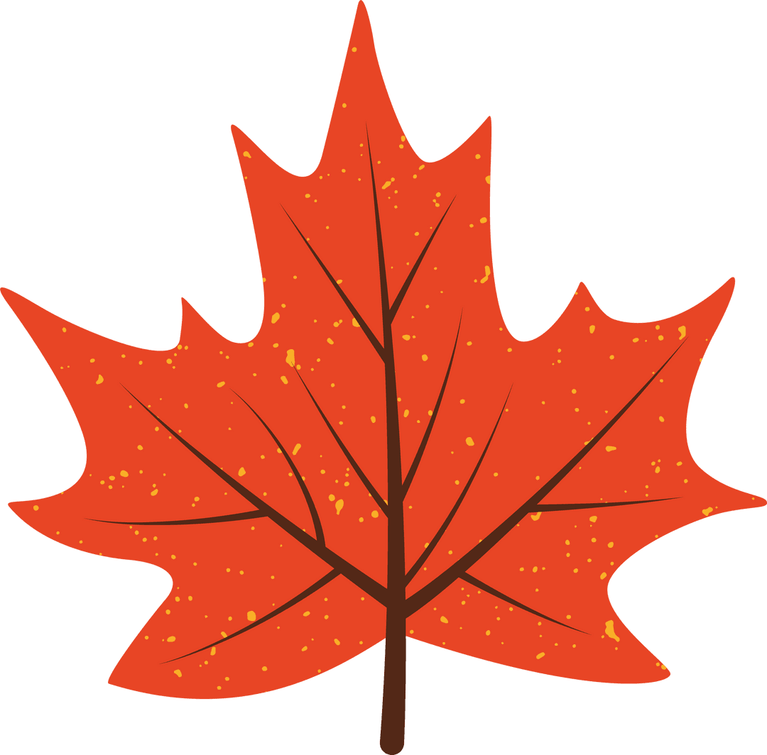 Transparent Maple Leaf Vector Design with Fall Aesthetic