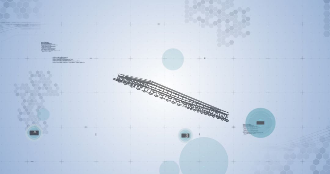 Abstract 6G Technology Network Data Processing Diagram