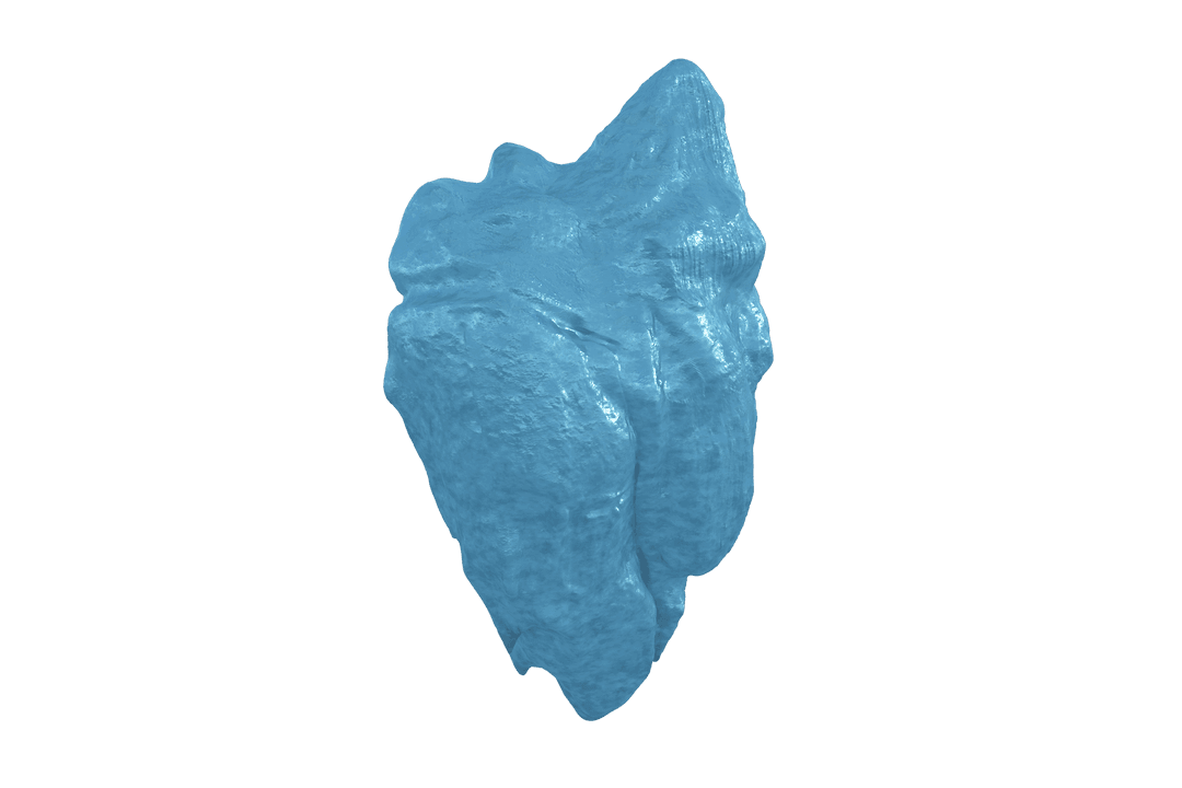 Transparent Blue Abstract Shape Digital Illustration