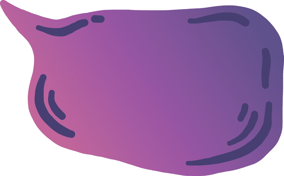 Purple Speech Bubble Icon Transparent Background Vector