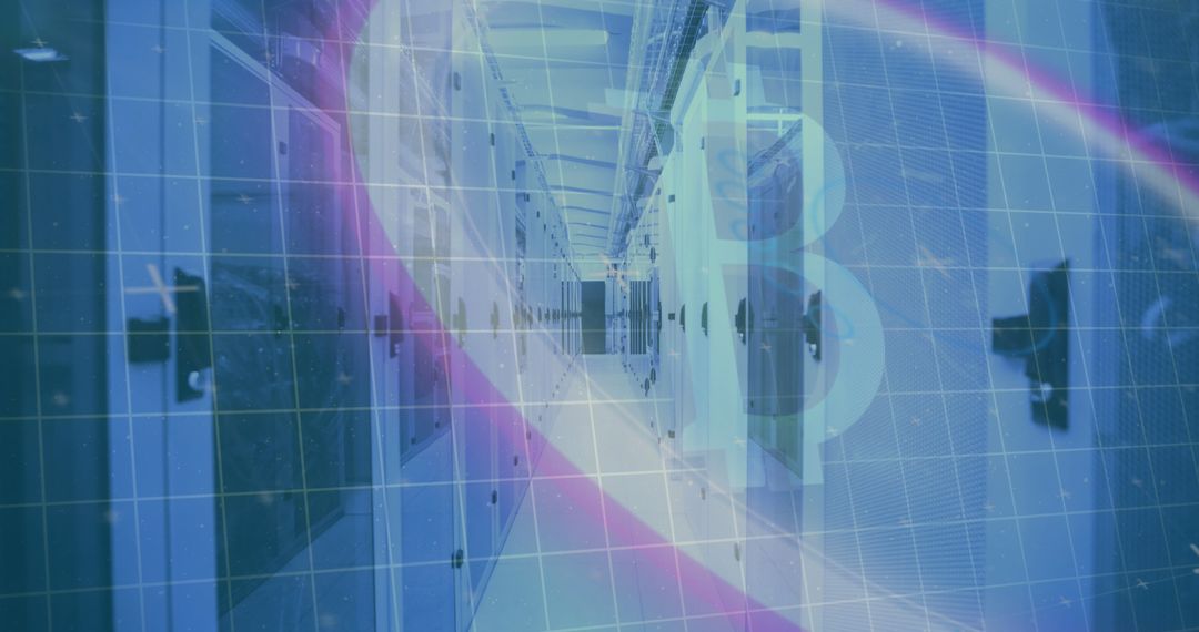 Global Data Network Interface Over Computer Server Room