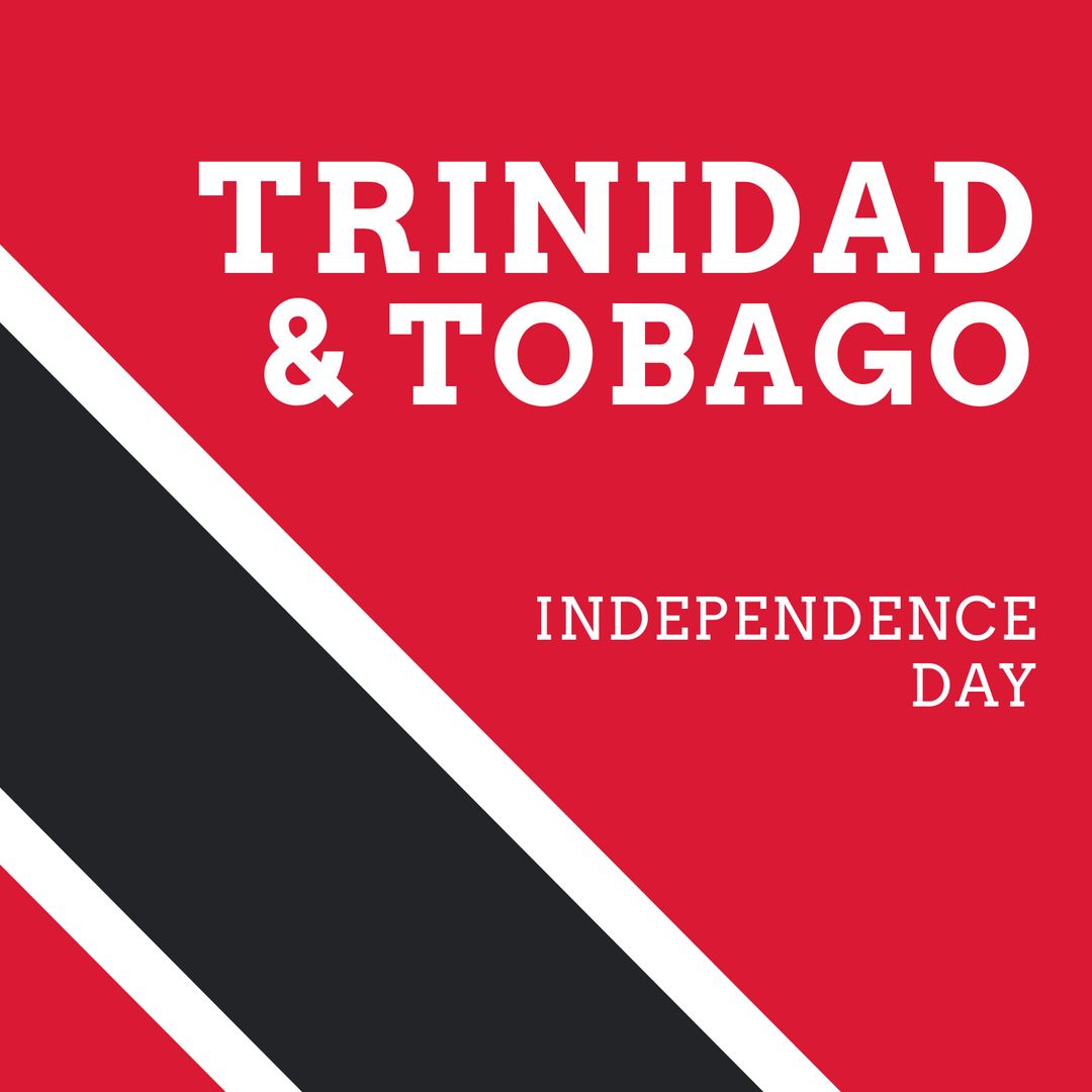 Trinidad & Tobago Independence Day Celebration with Flag Design