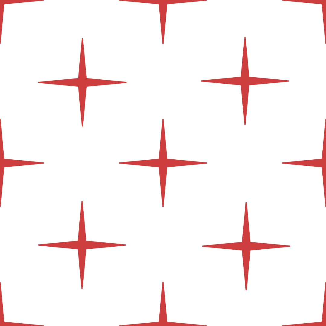 Geometric Red Crosses Pattern on Transparent Background