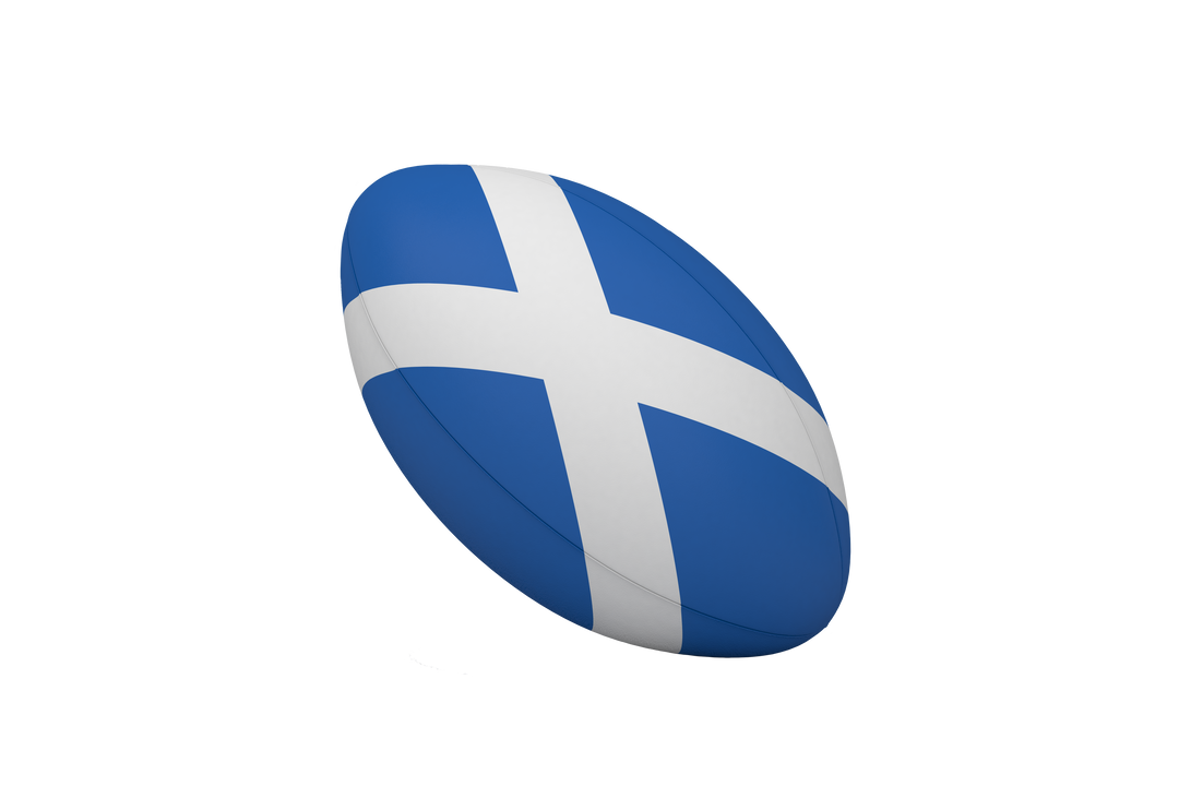 Transparent Rugby Ball with St. Andrew's Cross Design - Download Free Stock Images Pikwizard.com