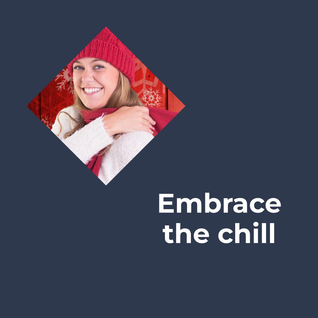 Smiling Woman Enjoying Winter Warm Wear