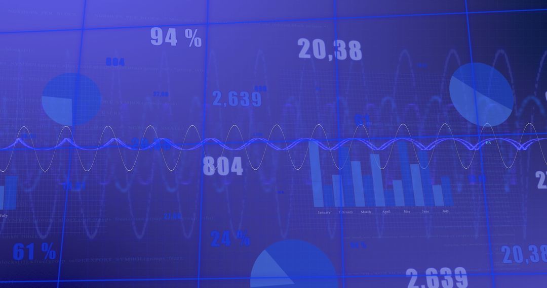 Futuristic Financial Data Visualization Powering Investment Decisions