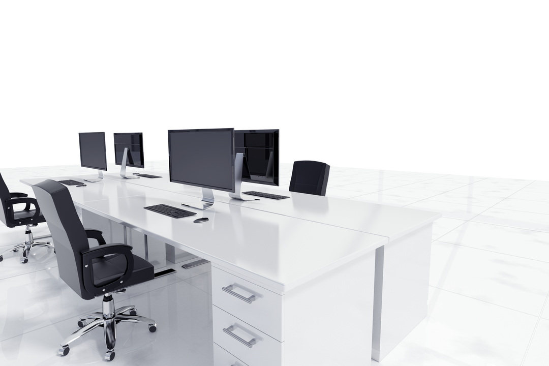 Office Cubicles and Computer Desks on Transparent Background - Download Free Stock Images Pikwizard.com