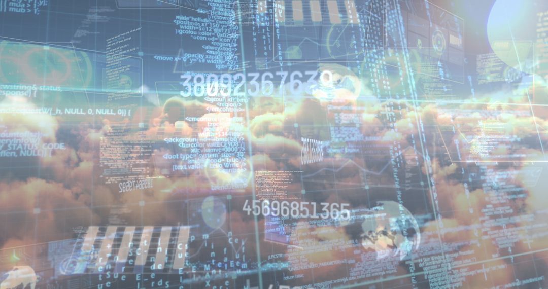 Futuristic Data Processing in Cloud Computing Concept - Free Images, Stock Photos and Pictures on Pikwizard.com