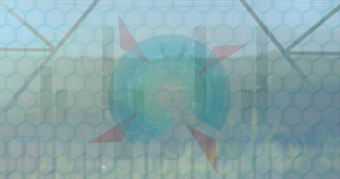 Abstract Technology Interface with Geometric Elements