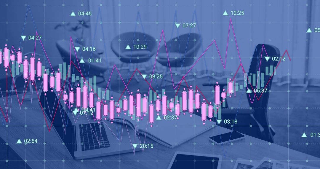 Financial Data Analytics in Modern Office Concept